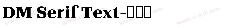 DM Serif Text字体转换